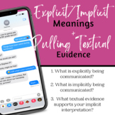 Analyzing Text Messages: Implicit + Explicit Meaning