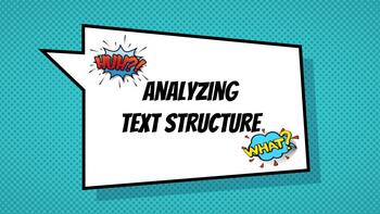 Preview of Analyzing Text Structure Lesson (plus a worksheet!)