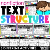 Nonfiction Informational Text Structure Worksheets Anchor 
