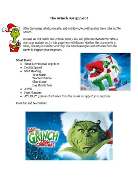 Preview of Analyzing Characters in "The Grinch" (2000)