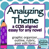 Analyzing Theme: a common core essay for ANY novel (rubric included)