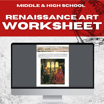 Preview of Analyzing a Renaissance Painting Worksheet (Answer key included)