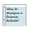 Analyzing a Science Journal Article