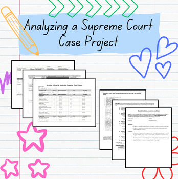 Preview of Analyzing a Supreme Court Case Project