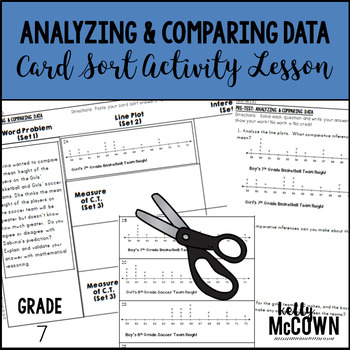 Preview of Analyzing and Comparing Statistical Data Card Sort Activity Lesson