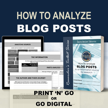 Preview of Analyzing blog posts – effective internet research - information analysis