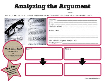 Preview of Analyzing the Argument