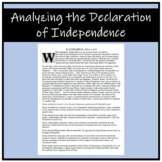 Analyzing the Declaration of Independence Activity