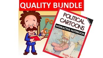 Preview of Analyzing the Political Cartoon - Interactive Workbook and Movie