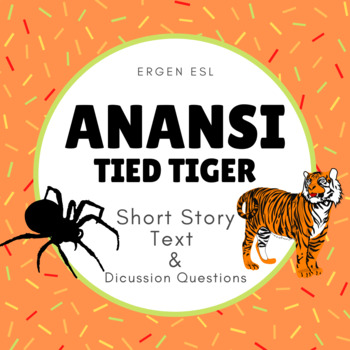 Preview of Anansi Tied Tiger - Folktale Story Digital Book & Questions / World Legends