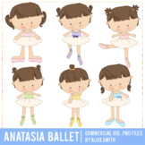 Anastasia Ballerina Clipart Graphics