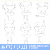 Anastasia Ballerina Digital Stamp Graphics