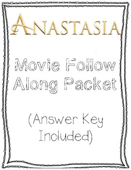 Preview of Anastasia Follow Along Movie Packet