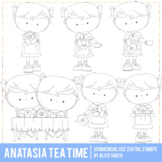Anastasia Tea Time Digital Stamp Graphics