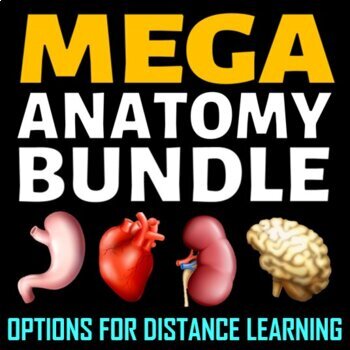 Preview of Anatomy Bundle | Editable, Printable & Distance Learning Options - 50% OFF