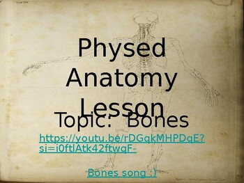 Preview of Anatomy Lesson:  Bones