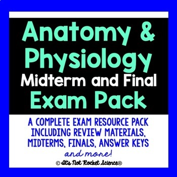 Preview of Anatomy Midterm and Final Exam Review and Test Pack