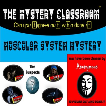 Preview of Anatomy: Muscular System  Mystery | The Mystery Classroom (Distance Learning)
