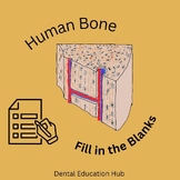 Anatomy & Oral Biology: Bone Fill in the Blanks Editable File
