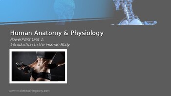 Preview of Anatomy & Physiology Unit 1 PowerPoint: Introduction to the Human Body