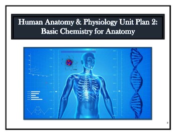 Preview of Anatomy & Physiology Unit Plan 2: Basic Chemistry for Anatomy (SIOP & Dif.)