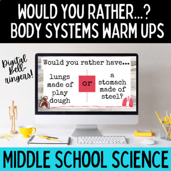 Preview of Anatomy Themed Would You Rather Questions Use with Google Slides™
