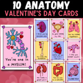 Anatomy Valentines Day Cards - Set of 10 Color and Black a