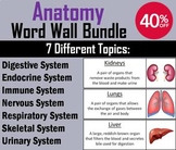 Human Body Systems Word Wall Bundle: Anatomy and Physiology