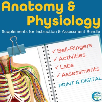 Preview of Anatomy and Physiology Activities, Bell-Ringers, and Assessments BUNDLE