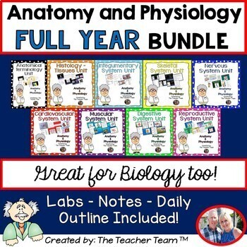 Preview of Anatomy and Physiology  |  Full Year Curriculum |  Biology | Bundle
