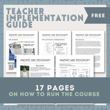 Preview of Anatomy and Physiology Teacher Implementation Guide (Teacher Tips and Tricks)