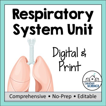 Preview of Anatomy and Physiology UNIT 10: Human Respiratory System - Lessons & Activites