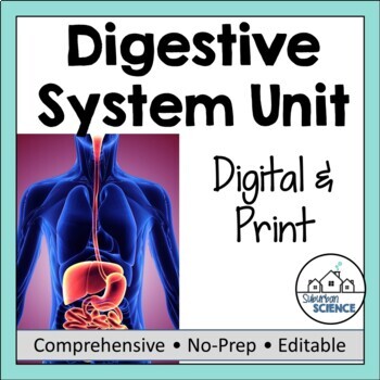 Preview of Anatomy and Physiology UNIT 11: Human Digestive System - Lessons & Activities