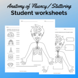 Anatomy of Speech / Fluency Worksheets [Distance Learning]