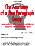 Lesson Plan for 5 Paragraph Essays: Common Core Writing Worksheet