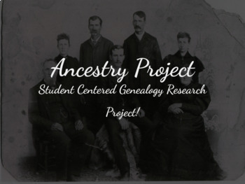 Preview of Ancestry Project - Student Genealogy Research Project