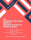 Ancestry Writing Activity & Share-Alouds!