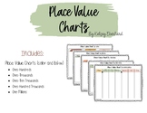 Place Value Charts | Multiple Chart Bundle