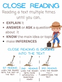 Anchor Chart - Close Reading