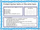 Anchor Chart- Comparing Two Texts on the Same Topic