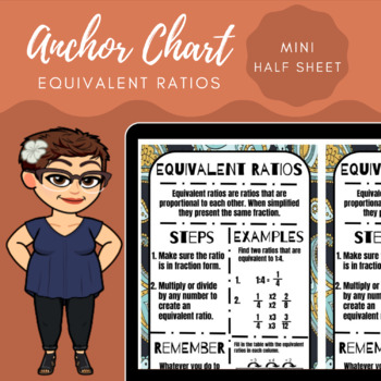 Preview of Anchor Chart - Equivalent Ratios - Mini (Half Sheet)