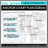 Math Anchor Chart Planogram Vol. 7 - Area and Perimeter