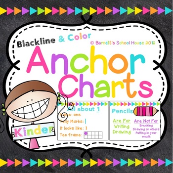 Preview of Anchor Chart Poster Set {Kinder and First Grades}