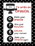 Anchor Chart for Opinion Writing-OREO