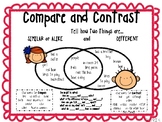 Anchor Chart for Teaching Comparing and Contrasting