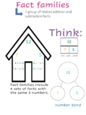 Anchor Chart (poster) - Fact families (addition/subtraction sets)
