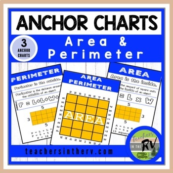 Preview of Anchor Charts  |  Cheat Sheet  |  Area and Perimeter  |  Measurement and Data