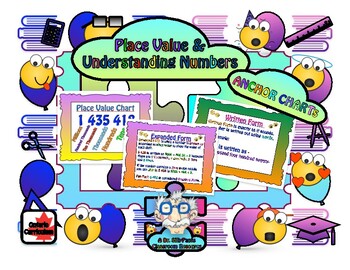 Preview of Anchor Charts: Place Value & Understanding Numbers - Number Sense