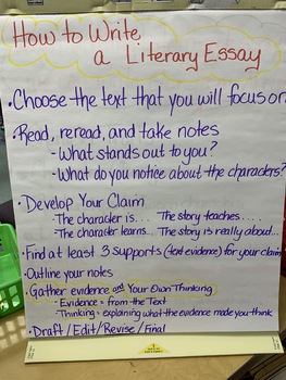 Preview of Anchor Charts for Literary Analysis