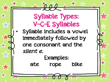 Anchor Charts for Six Syllable Types FREEBIE by Learning-Laughing-Leading